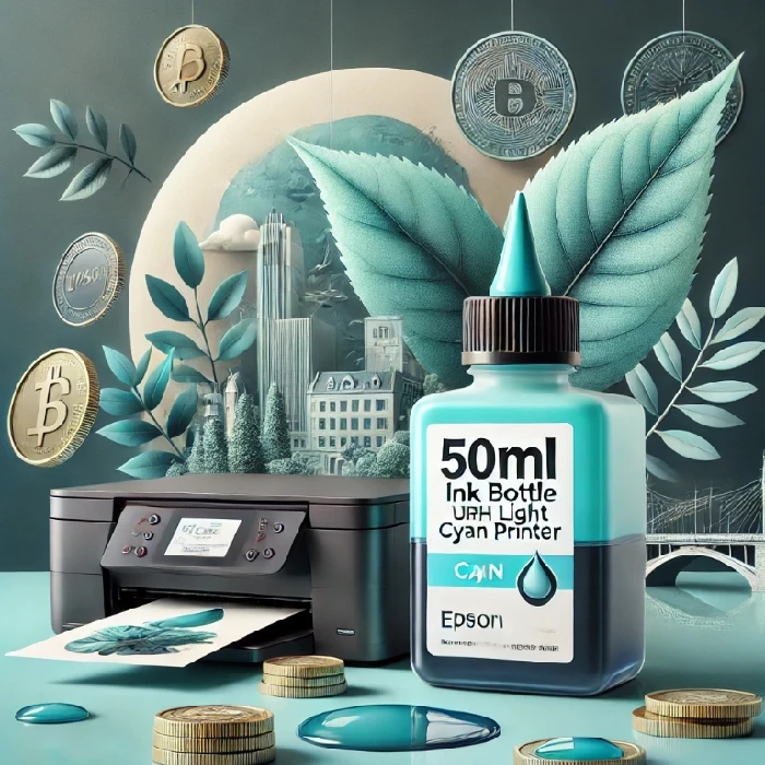 Črnilo v plastenki 50ml za Tiskalnik Urh Light Cyan